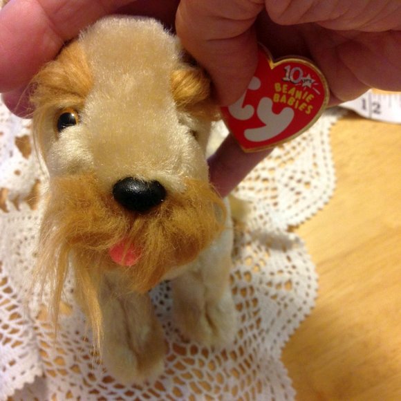 Ty Beanie Babies Schnitzel Dog Plush  2002, anniversary release - Picture 6 of 6